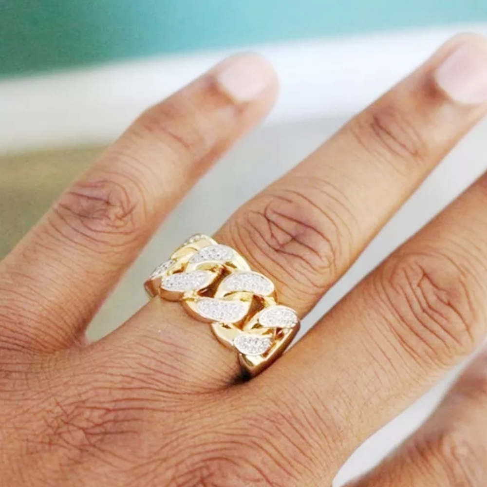 NEW CHAIN SHAPED RING - Picture 2 of 4